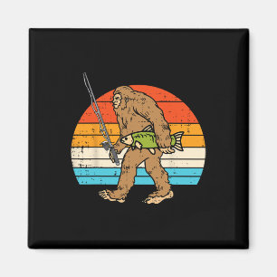Imán Pescador Retro Pescador de Piscilla Sisquatch Homb