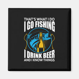 Imán Pescador voy a pescar y bebo cerveza