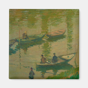 Imán Pescadores en el Sena en Poissy - Claude Monet -
