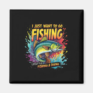 Imán Pescar Solo Quiero Ir De Pesca Estilo De Vida Pesc