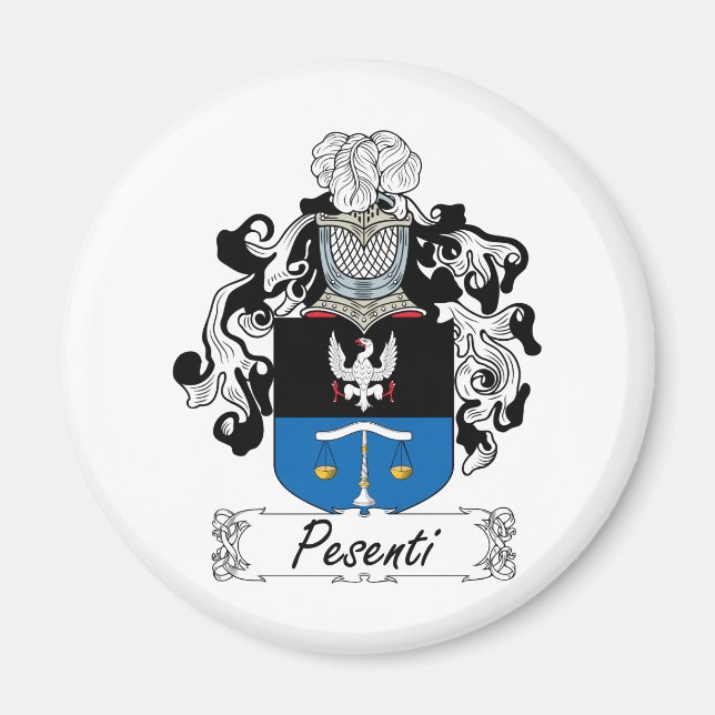 Imán Pesenti Family Crest (Frente)
