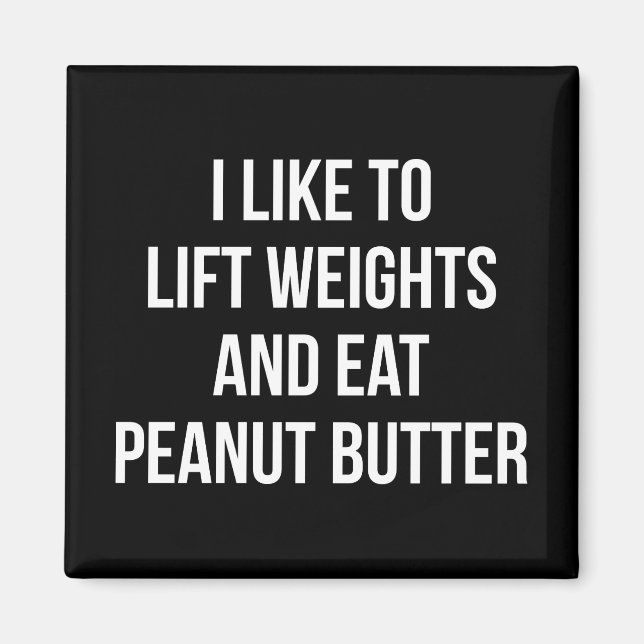 Imán Pesos De Ascensor Y Mantequilla De Maní Comida - C (Frente)