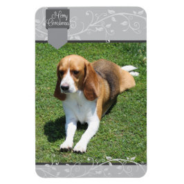 Imán Pestaña plateada y Feliz Navidad