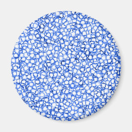 Imán Pétalas Azules Generadas por Computadora