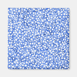 Imán Pétalos Azules Generados por Computadora