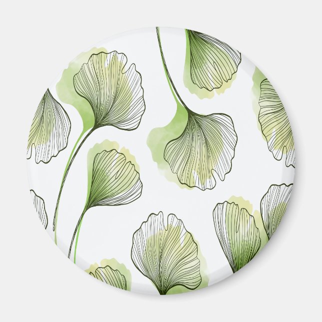 Imán Pétalos verdes (Frente)