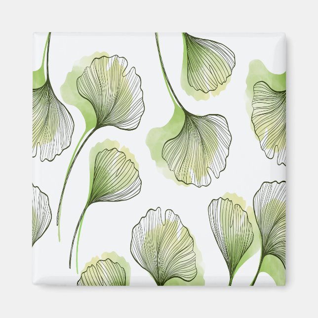 Imán Pétalos verdes (Frente)