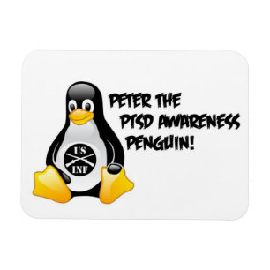 Imán Peter el pingüino de la conciencia de PTSD