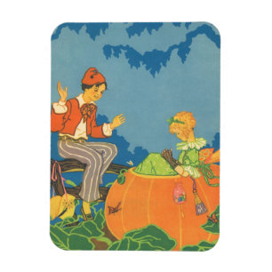 Imán Peter Peter Comedor de Calabaza, Rima Infantil Vin