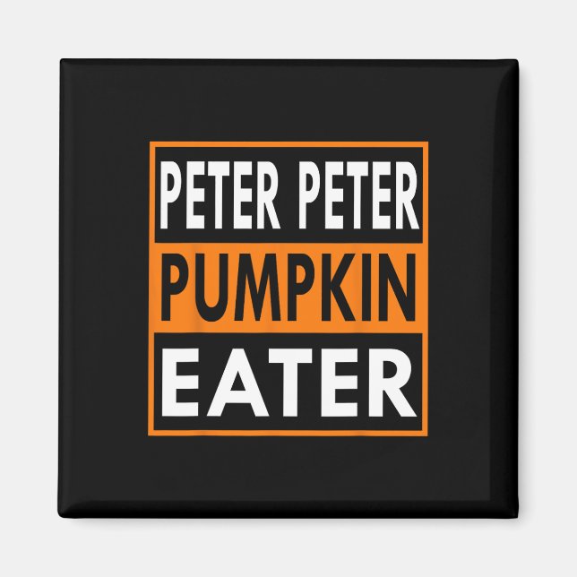 Imán Peter Pumpkin Cóstume De Comer Para Parejas - Coin (Frente)