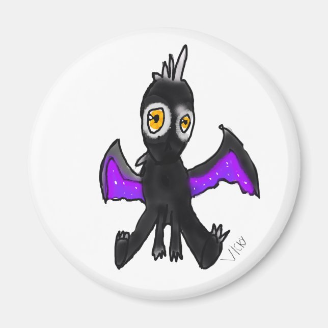 Imán ¡Petit Dragon veille sur votre frigo! (Frente)