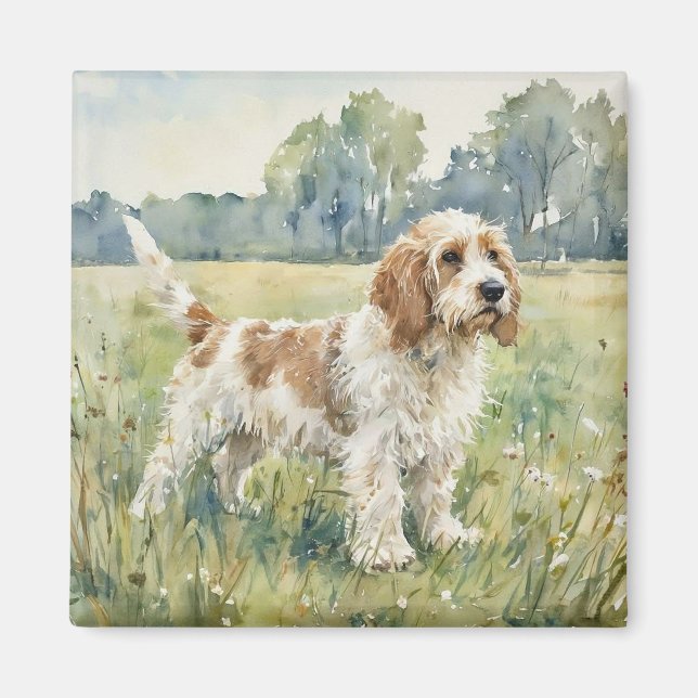 Imán Petite Basset Griffon Vandeen  - PBGV (Frente)