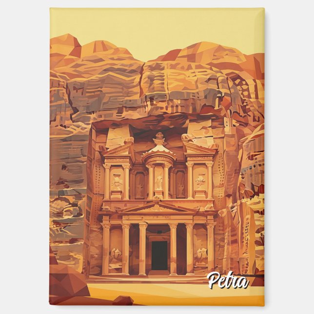 Imán Petra Jordan Travel (Anverso)