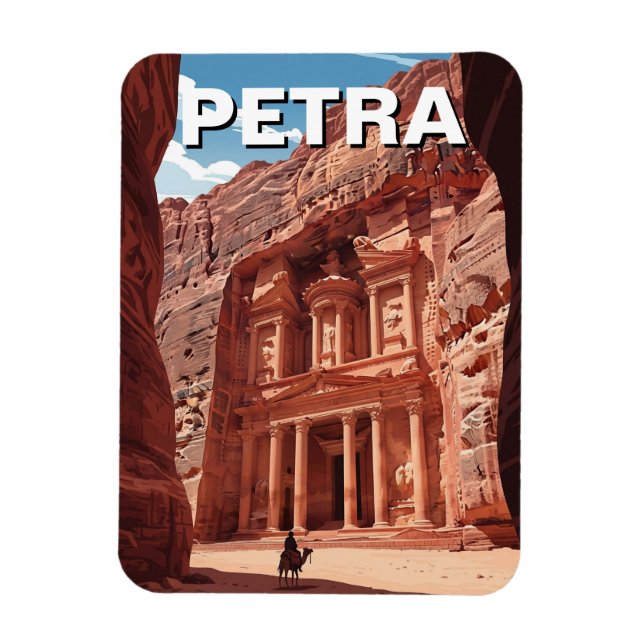 Imán Petra Jordan Travel (Vertical)