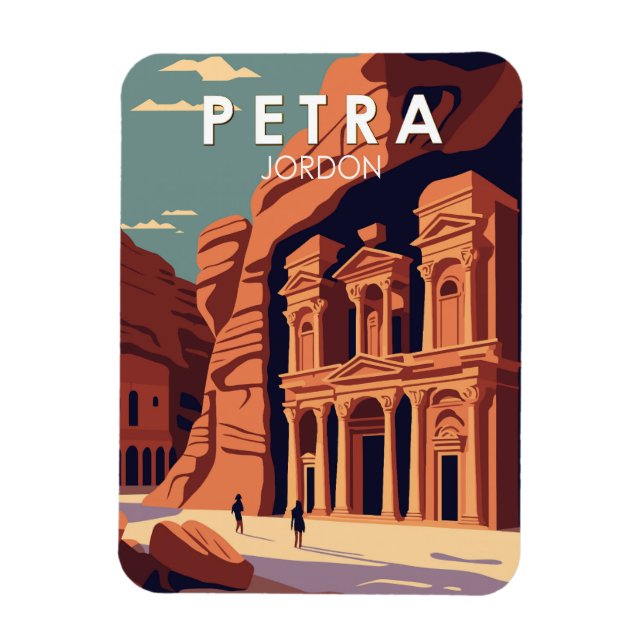 Imán Petra Jordan Viaje de Arte (Vertical)