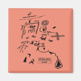 Imán Petroglyphs at Atlatl Rock at Valley of Fire State