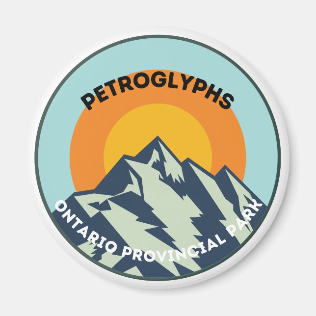 Imán Petroglyphs Ontario Provincial Park Magnet (Frente)