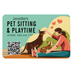 Imán Petseo y tiempo de reproducción con código QR Dog
