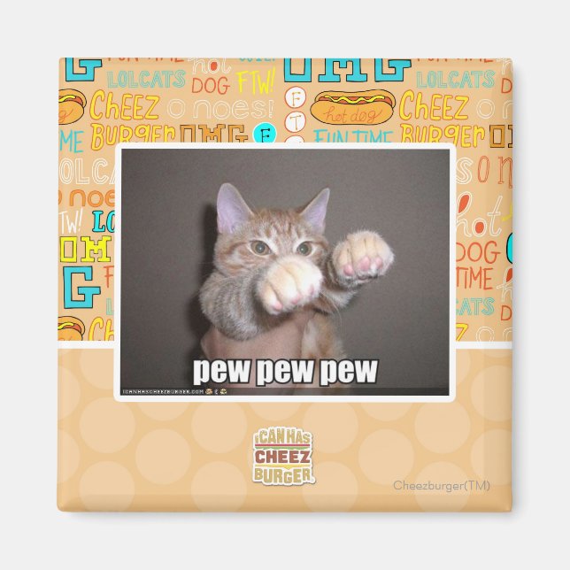 Imán Pew pew pew (Frente)