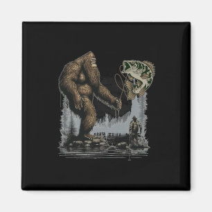 Imán Pez Bigfoot Divertido Sasquatch Pesca 