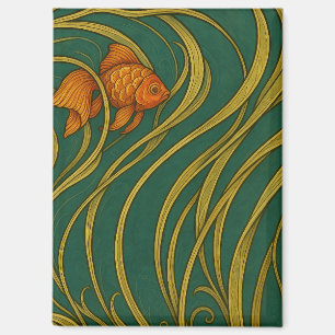 Imán Pez dorado Art Nouveau