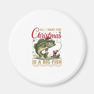 Imán Pez grande de Navidad Bajo Santa Barco Pesca