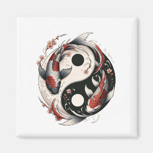 Imán Pez Koi Japonés Yin Y Yang