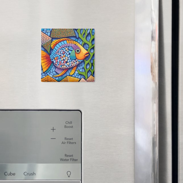Imán pez mosaico (In situ (nevera))
