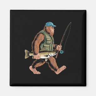 Imán Pez Pescador de Peces Pescador Bigfoot Sasquatch L