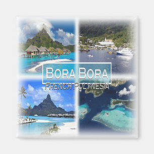 Imán PF0024 Oceanía, Polinesia Francesa, nevera Bora Bo