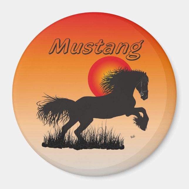 Imán Pferd - Mustang Magnet (Frente)