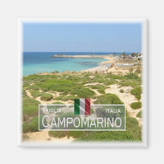 Imán PGL007 CAMPOMARINO DI MARUGGIO, Apulia, Fridge (Frente)