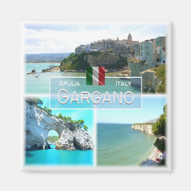 Imán PGL012 GARGANO, VIESTE, Apulia, Italia, Fridge (Frente)