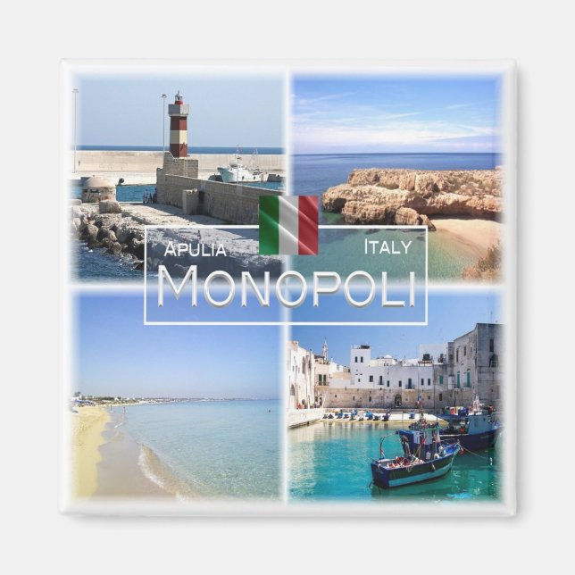 Imán PGL020 MONOPOLI - Apulia - Italia - Fridge (Frente)