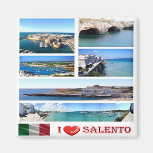 Imán PGL025 SALENTO I Love, Apulia, Italia, Fridge