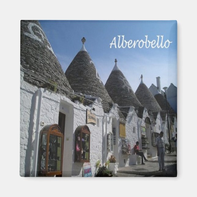 Imán PGL042 ALBEROBELLO, I TRULLI, Apulia, Fridge (Frente)