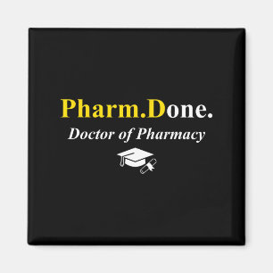Imán Pharm.hecho. hecho doctor en farmacia pharmd