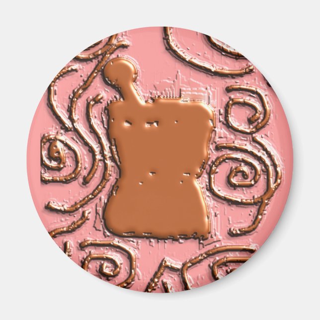 Imán PHARMACIST Pestle & Mortar Design Gifts (Frente)