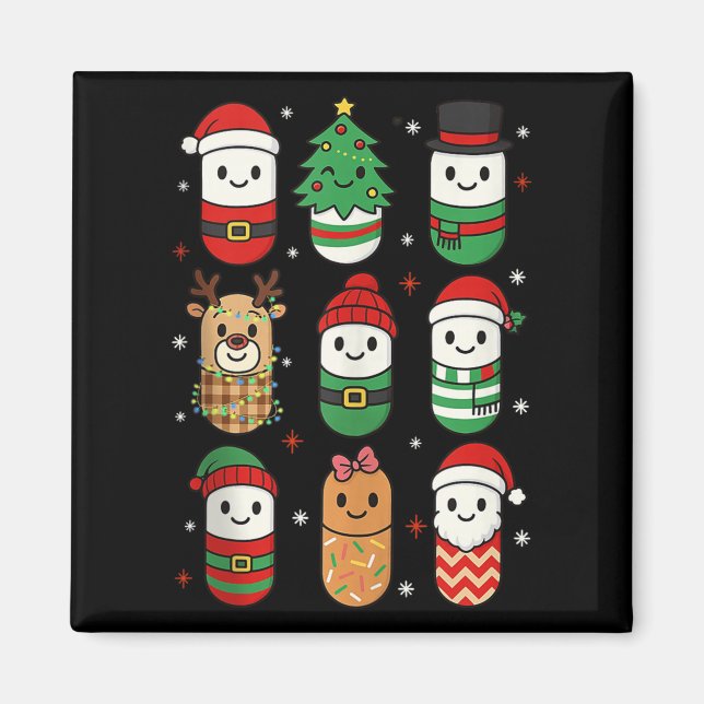 Imán Pharmacy Christmas Xmas Vibes Pharmacist Pharm Tec (Frente)