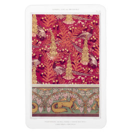 Imán Pheasant Foxglove verneuil de Art Nouveau