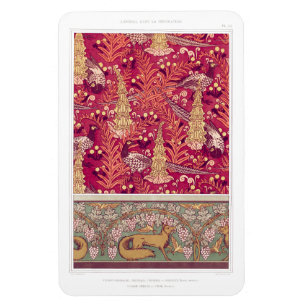 Imán Pheasant Foxglove verneuil de Art Nouveau
