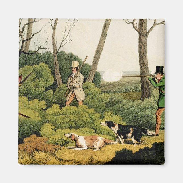 Imán 'Pheasant Shooting', pub. por Thomas McLean, 1820  (Frente)