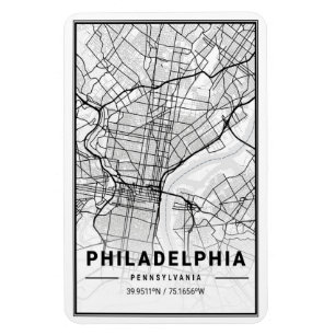Imán Philadelphia Pennsylvania USA Travel City Map