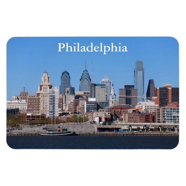 Imán Philadelphia Skyline Premium Magnet (Horizontal)