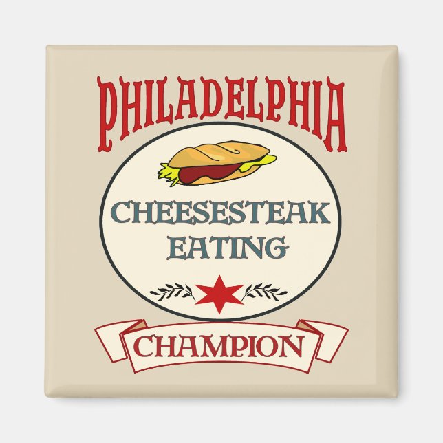 Imán Philly Cheese Steak Champ (Frente)