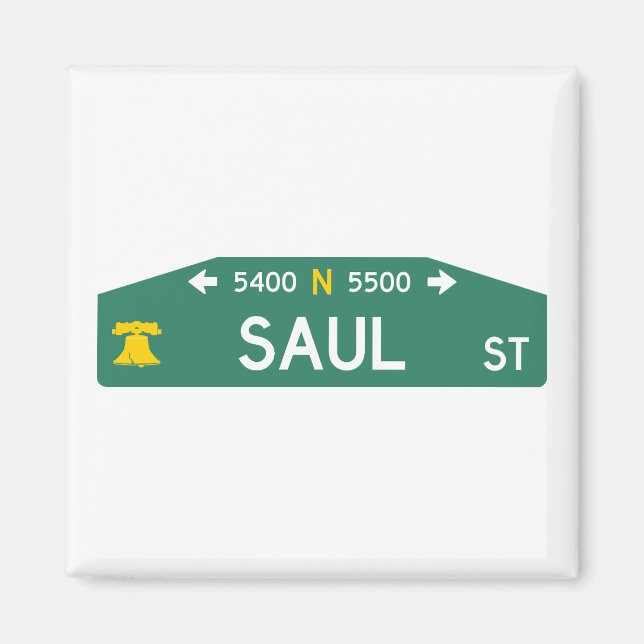 Imán Philly Street Sign Magnet: Made For YOUR Address!  (Frente)