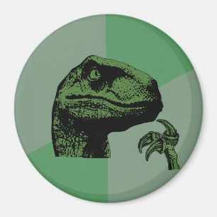 Imán Philosoraptor en blanco