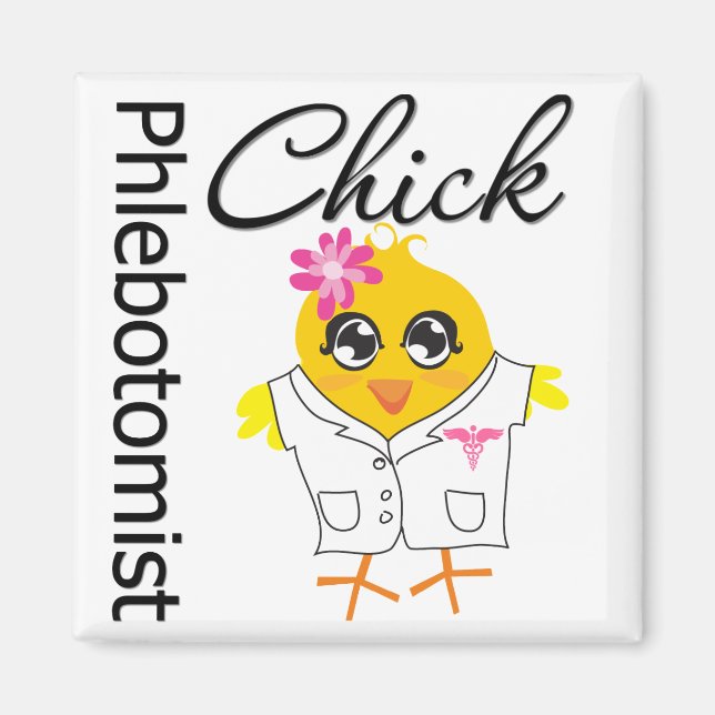 Imán Phlebotomist Chick (Frente)