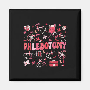Imán Phlebotomist Heart Phlebotomy Nurse Tech Gift Vale