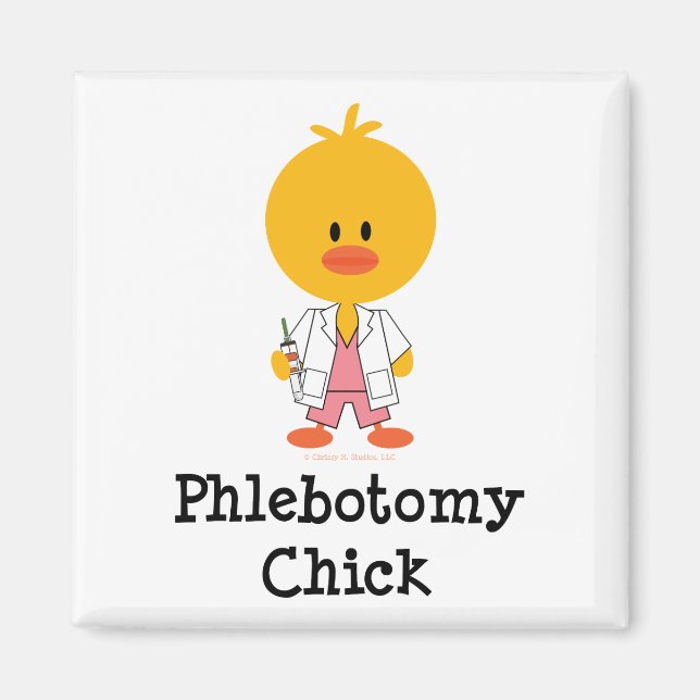 Imán Phlebotomy Chick Magnet (Frente)